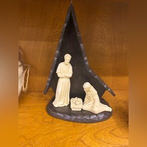 Vintage (70s) Ceramic 5 Piece Nativity Set
